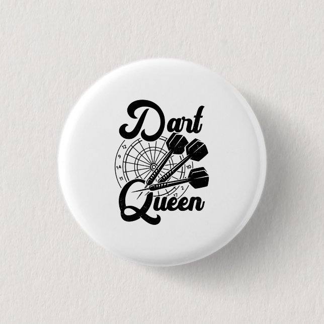 Chapa Redonda De 2,5 Cm Dart Queen (Anverso)