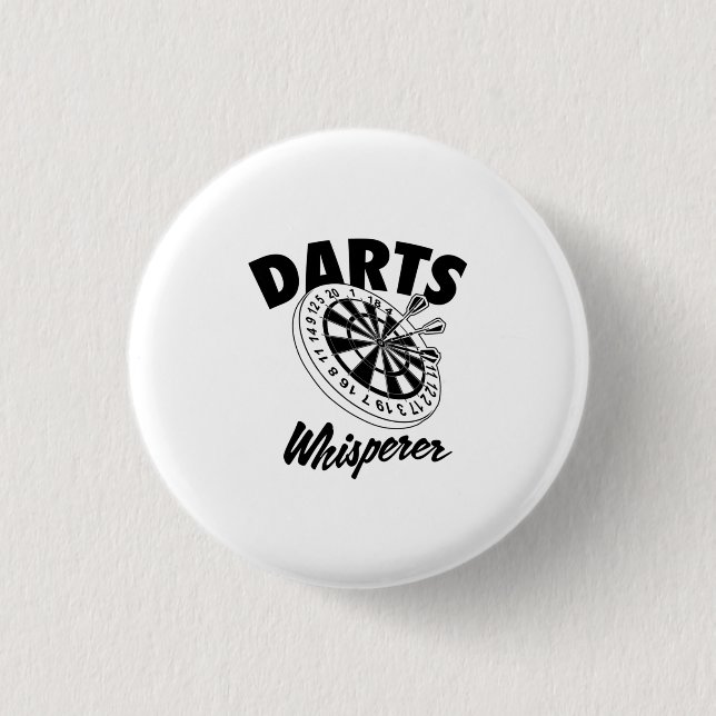 Chapa Redonda De 2,5 Cm Darts Whisperer (Anverso)