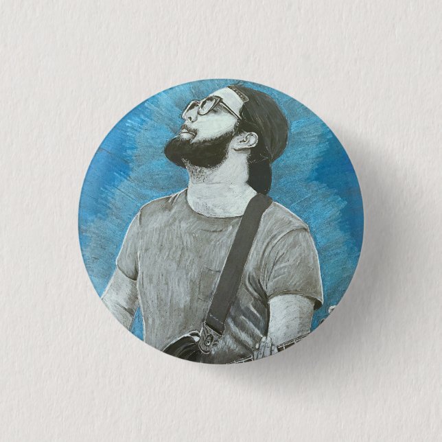 Chapa Redonda De 2,5 Cm David (Anverso)