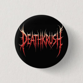 Chapa Redonda De 2,5 Cm Deathkrush - Pin button