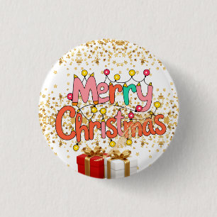 Chapa Redonda De 2,5 Cm Decoración festiva de Navidad