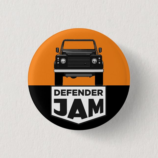 CHAPA REDONDA DE 2,5 CM DEFENDER JAM (Anverso)