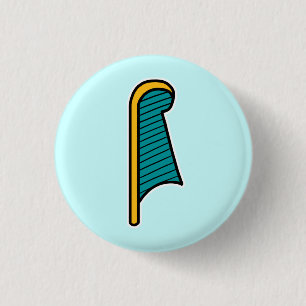 Chapa Redonda De 2,5 Cm Deidad:: Ma'at