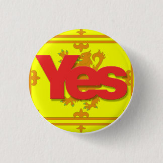 Chapa Redonda De 2,5 Cm Del león de Rampamt insignia sí