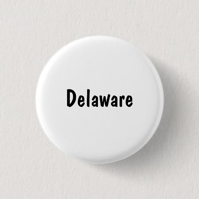 Chapa Redonda De 2,5 Cm Delaware (Anverso)
