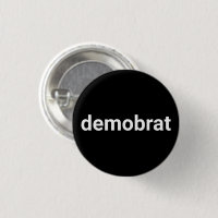 Demobrat divertido y genial demócrata minimalista 