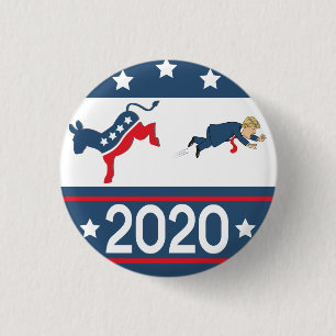 Chapa Redonda De 2,5 Cm Demócratas 2020