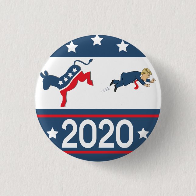 Chapa Redonda De 2,5 Cm Demócratas de 2020 (Anverso)