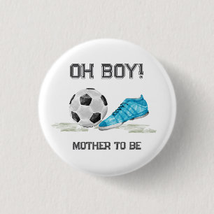 Chapa Redonda De 2,5 Cm Deporte Todo Estrella Fútbol Madre Para Ser Regalo