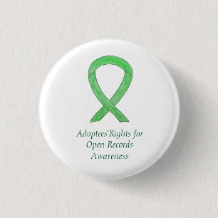 Chapa Redonda De 2,5 Cm Derechos de los adoptantes para la cinta de opcion