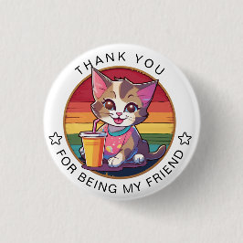 Chapa Redonda De 2,5 Cm día de amistad