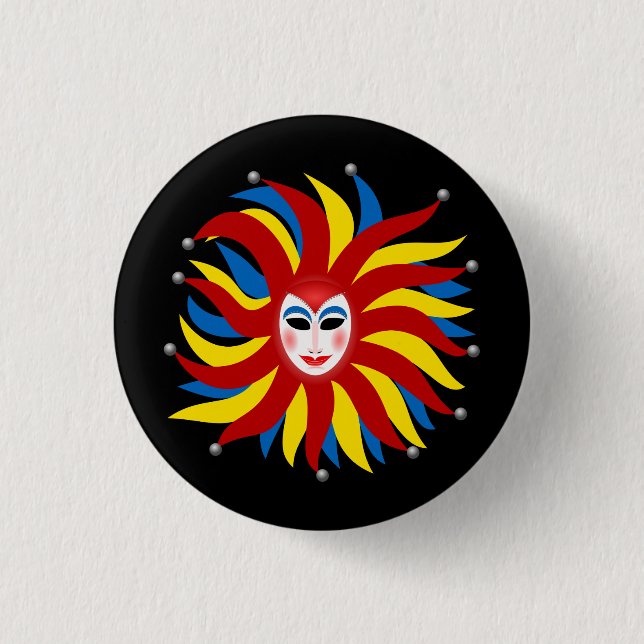 Chapa Redonda De 2,5 Cm Día de las bromas de los Inocentes (Anverso)