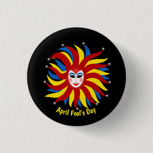 Chapa Redonda De 2,5 Cm Día de las bromas de los Inocentes