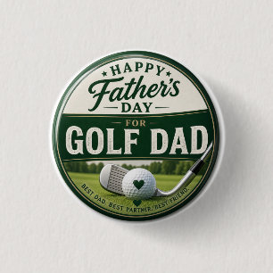 Chapa Redonda De 2,5 Cm Día del Padre para Papá Golfista 