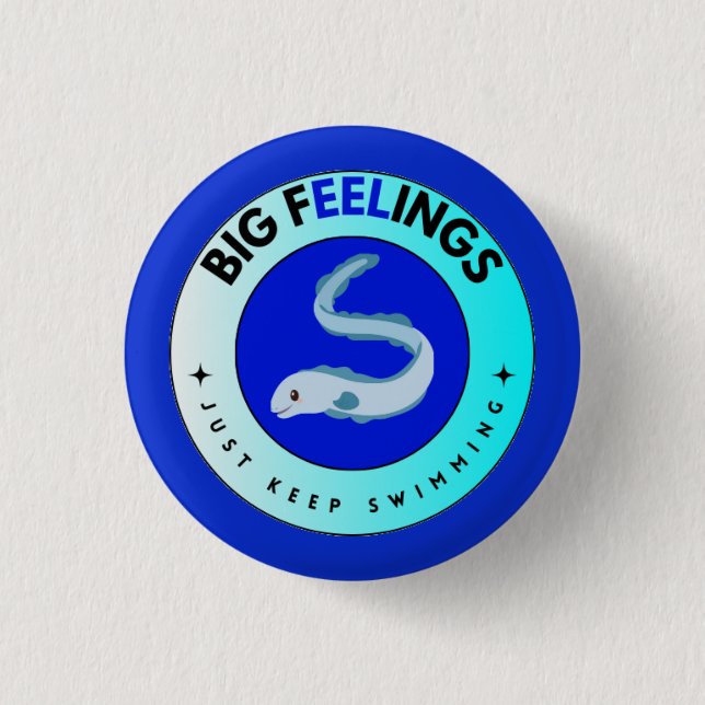 Chapa Redonda De 2,5 Cm digital big fEELings (Anverso)