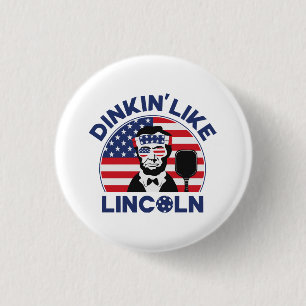 Chapa Redonda De 2,5 Cm Dinkin Like Lincoln