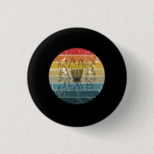 Chapa Redonda De 2,5 Cm Disco Golf Retro Vintage