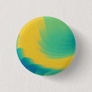 Chapa Redonda De 2,5 Cm Diseño abstracto amarillo único