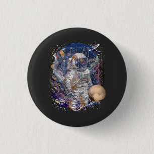 Chapa Redonda De 2,5 Cm Diseño astronauta
