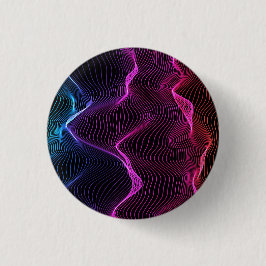 Chapa Redonda De 2,5 Cm Diseño circular con líneas onduladas vibrantes en 