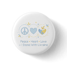 Diseño de apoyo a Ucrania de corazón de amor en pa