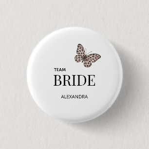 Chapa Redonda De 2,5 Cm Diseño de boda personalizado para la novia