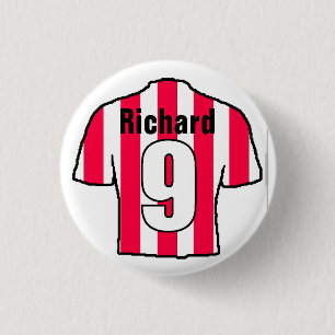 Chapa Redonda De 2,5 Cm Diseño de camisas de fútbol para personalización.