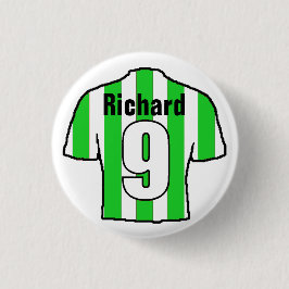 Chapa Redonda De 2,5 Cm Diseño de camisas de fútbol para personalización.