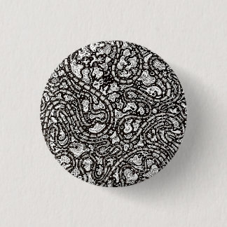Chapa Redonda De 2,5 Cm Diseño de caras raras de dibujos animados curvos y