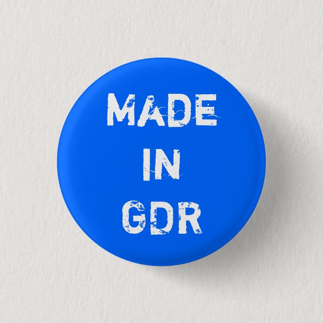 Chapa Redonda De 2,5 Cm Diseño de DDR (Anverso)