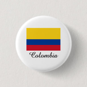 Chapa Redonda De 2,5 Cm Diseño de la bandera de Colombia