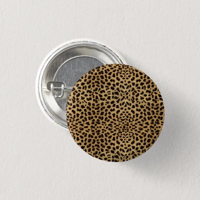 Chapa Redonda De 2,5 Cm Diseño de leopardo (Anverso y reverso)