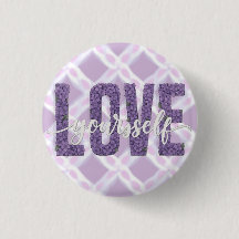 Diseño de texto floral “Ámate a ti mismo” con lava