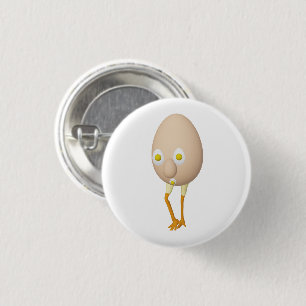 Chapa Redonda De 2,5 Cm Diseño lindo de personaje de huevo peculiar de RG