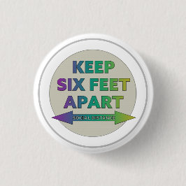 Chapa Redonda De 2,5 Cm Distancia social