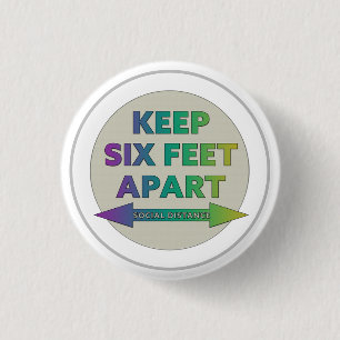 Chapa Redonda De 2,5 Cm Distancia social