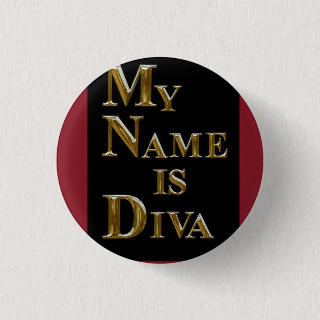 CHAPA REDONDA DE 2,5 CM DIVAS RULE (Anverso)