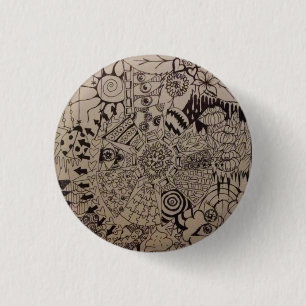 Chapa Redonda De 2,5 Cm Diversión del Sharpie