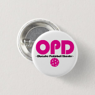 Chapa Redonda De 2,5 Cm Divertido trastorno obsesivo del baloncesto OPD