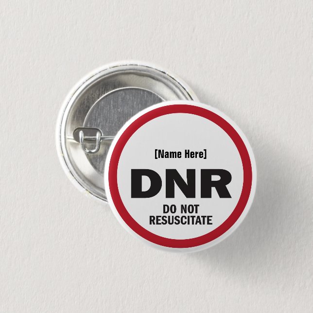 Chapa Redonda De 2,5 Cm DNR no reasuma (Anverso y reverso)