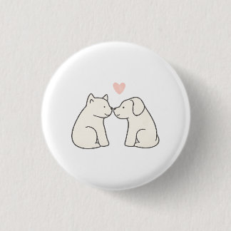 Chapa Redonda De 2,5 Cm Dog Love