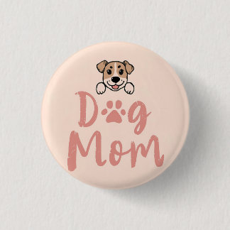Chapa Redonda De 2,5 Cm Dog Mom