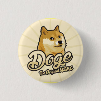 Chapa Redonda De 2,5 Cm Dogecoin Pin Badge