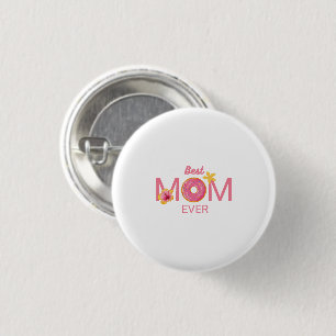 Chapa Redonda De 2,5 Cm Dona Floral Mejor Mamá del Mundo Fiesta