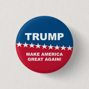 Chapa Redonda De 2,5 Cm Donald Trump 2016