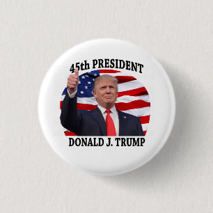 CHAPA REDONDA DE 2,5 CM DONALD TRUMP 45ª PRESIDENTA ROUND BUTTON