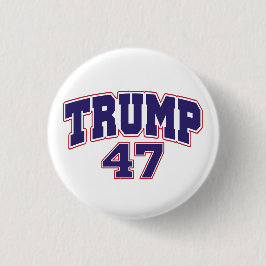 Chapa Redonda De 2,5 Cm Donald Trump 47