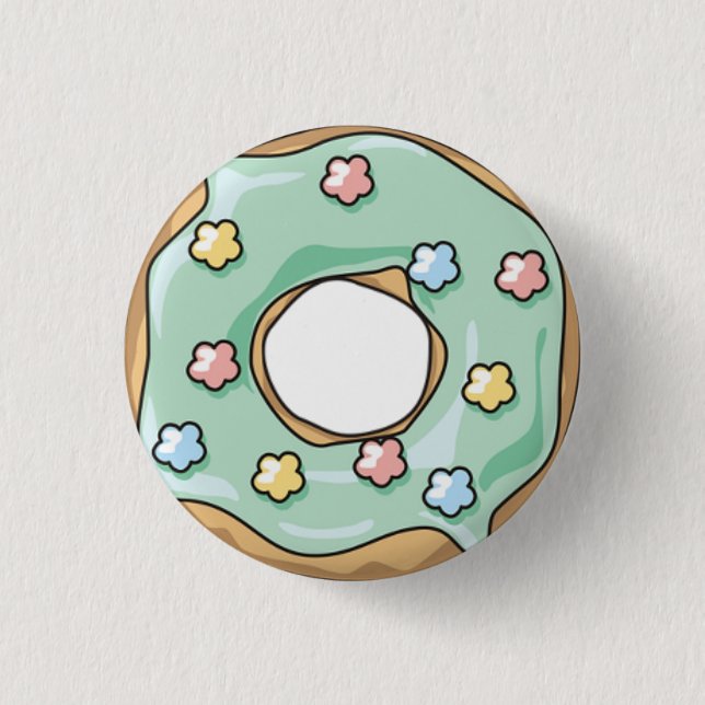 Chapa Redonda De 2,5 Cm Douglas verdes (Anverso)