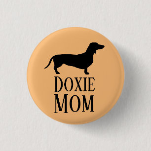 Chapa Redonda De 2,5 Cm Doxie Mom