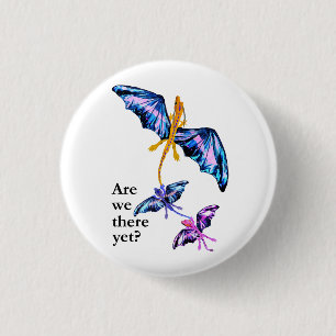 Chapa Redonda De 2,5 Cm Dragón con dos niños